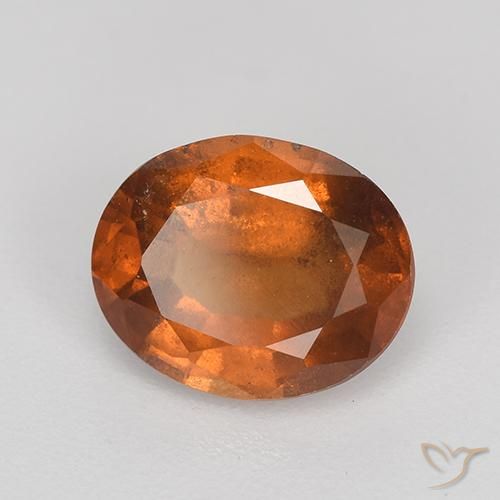 9,17 ctw natürlicher rötlich-orange Hessonit-Granat, Oval, VS-SI