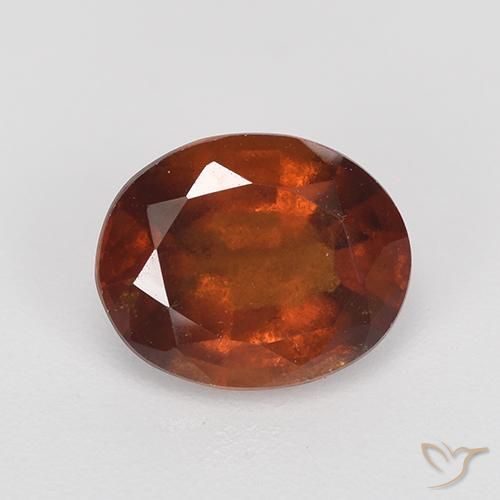 2.10ct Natürlicher tieforange Hessonit-Granat, Oval, VS-SI