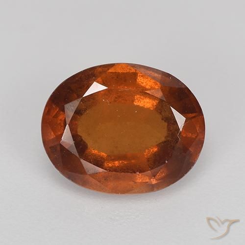 2.37ct Natürlicher rötlich-orange Hessonit-Granat, Oval, VS-SI
