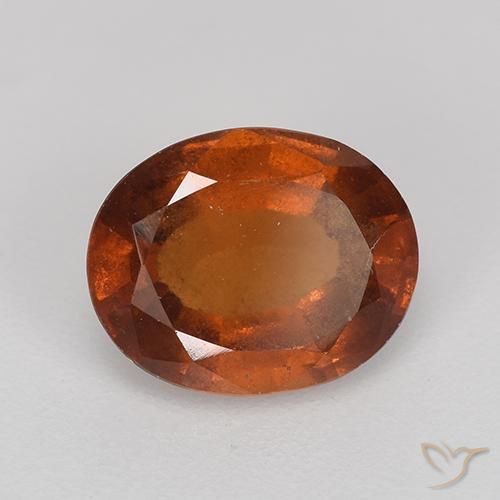 9,17 ctw natürlicher rötlich-orange Hessonit-Granat, Oval, VS-SI