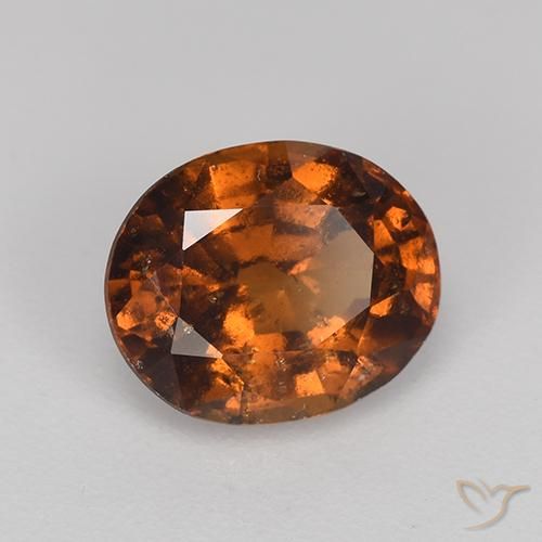 9,17 ctw natürlicher Amber Orange Hessonit-Granat, Oval, VS-SI