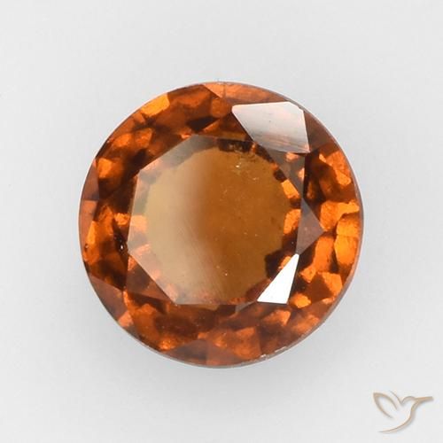 9,17 ctw natürlicher Amber Orange Hessonit-Granat, Rund Schliff, VS
