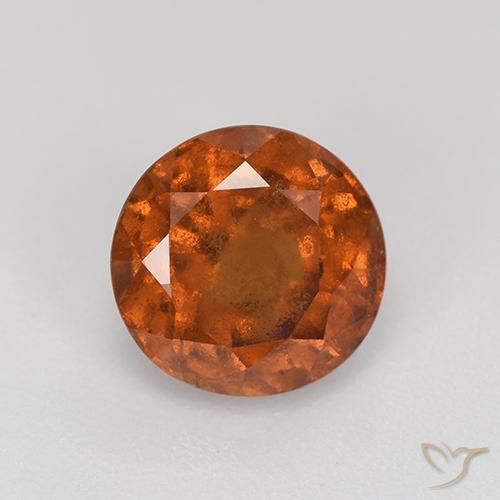 2.33ct Natürlicher Amber Orange Hessonit-Granat, Runden, VS-SI