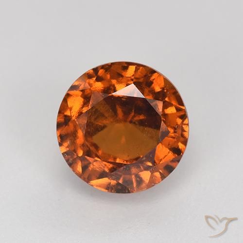 2.16ct Natürlicher tieforange Hessonit-Granat, Runden, VS-SI
