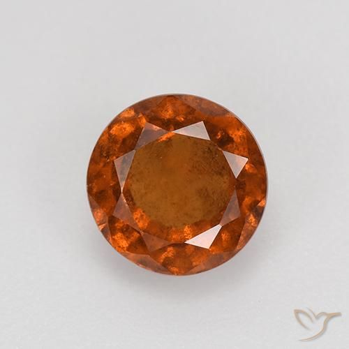 1.85ct Natürlicher tieforange Hessonit-Granat, Runden, VS-SI