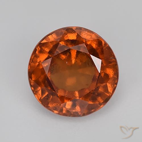 2.06ct Natürlicher tieforange Hessonit-Granat, Runden, VS