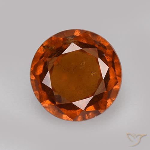 2.03ct Natürlicher tieforange Hessonit-Granat, Runden, VS-SI