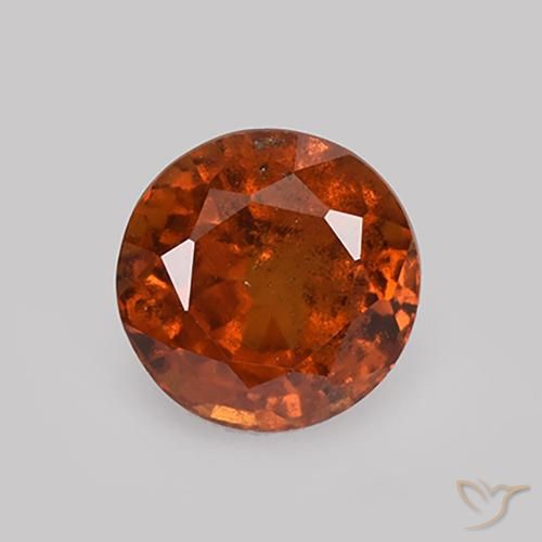 1.74ct Natürlicher Amber Orange Hessonit-Granat, Runden, VS-SI