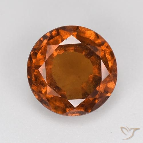2.06ct Natürlicher Dunkelorange Hessonit-Granat, Runden, VS-SI