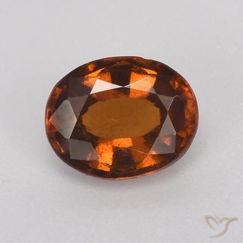 1.40ct Natürlicher Amber Orange Hessonit-Granat, Oval, VS