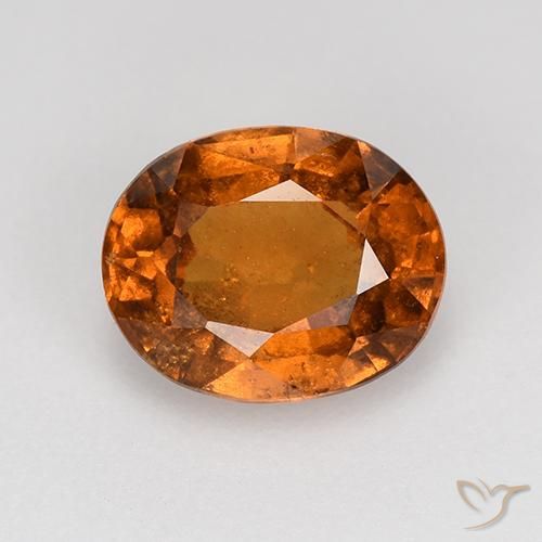 1.65ct Natürlicher Amber Orange Hessonit-Granat, Oval, VS-SI
