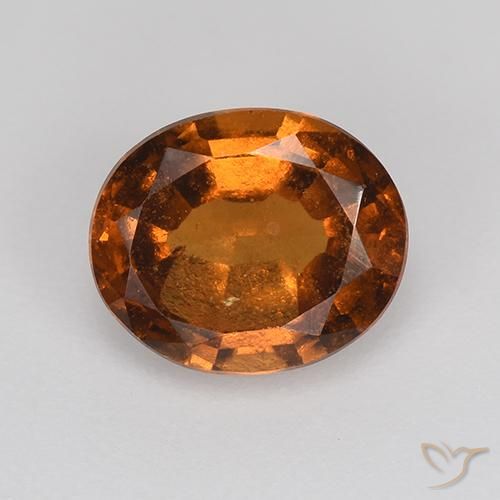 1.70ct Natürlicher Mitteldunkles Orange Hessonit-Granat, Oval, VS-SI