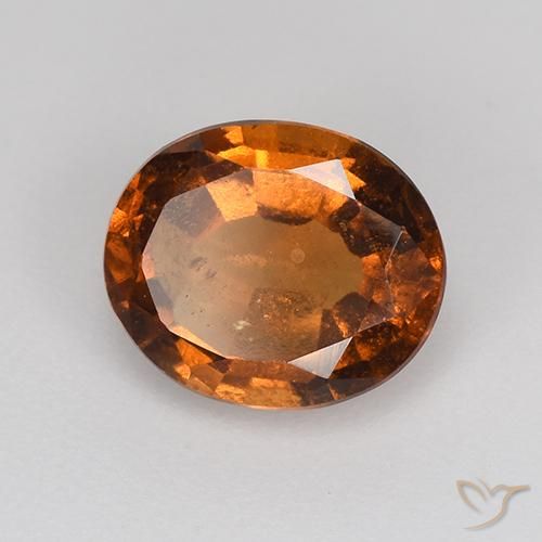 9,17 ctw natürlicher Mitteldunkles Orange Hessonit-Granat, Oval, VS-SI
