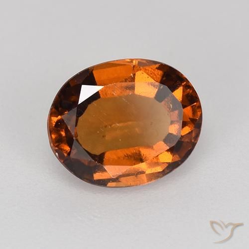 9,17 ctw natürlicher Mitteldunkles Orange Hessonit-Granat, Oval, VS