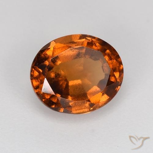 9,17 ctw natürlicher Mitteldunkles Orange Hessonit-Granat, Oval, VS