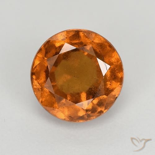 2.00ct Natürlicher tieforange Hessonit-Granat, Runden, VS-SI