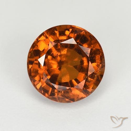 1.89ct Natürlicher tieforange Hessonit-Granat, Runden, VS