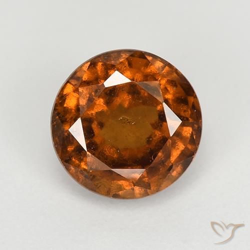 1.93ct Natürlicher tieforange Hessonit-Granat, Runden, VS