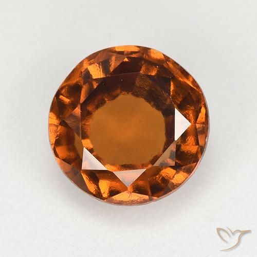 1.73ct Natürlicher Amber Orange Hessonit-Granat, Runden, VVS-VS