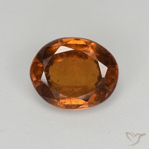 1.69ct Natürlicher Mitteldunkles Orange Hessonit-Granat, Oval, VS-SI