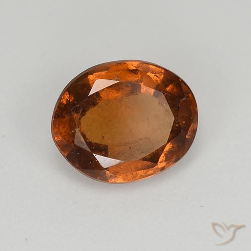 9,17 ctw natürlicher Mitteldunkles Orange Hessonit-Granat, Oval, VS-SI