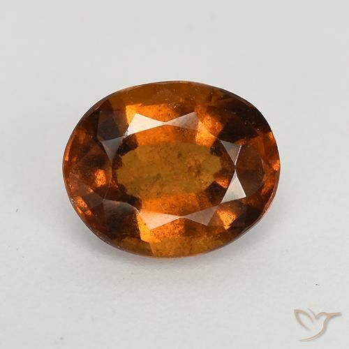 1.52ct Natürlicher Amber Orange Hessonit-Granat, Oval, VS-SI
