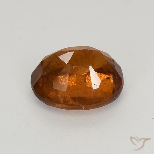 9,17 ctw natürlicher Dunkelorange Hessonit-Granat, Oval, VS-SI
