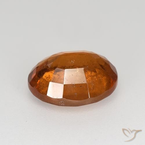 3,08 ctw natürlicher orangefarbener Hessonit, Oval Schliff, VS-SI
