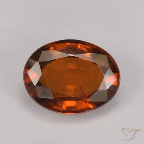 2.82ct Natürlicher rötlich-orange Hessonit-Granat, Oval, VS-SI