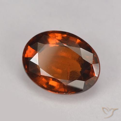 9,17 ctw natürlicher rötlich-orange Hessonit-Granat, Oval, VS-SI