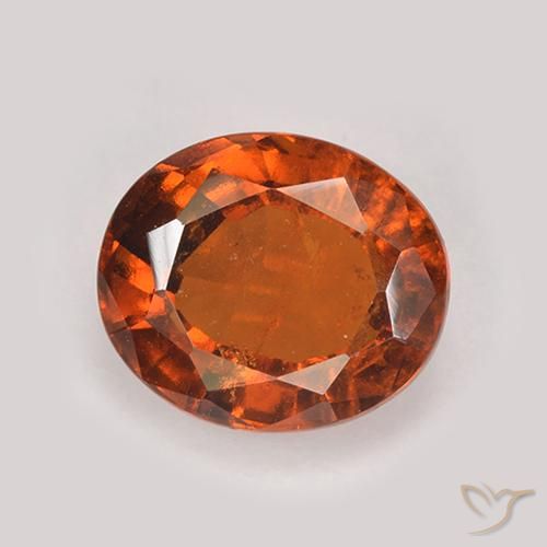 2.94ct Natürlicher Feuerorange Hessonit-Granat, Oval, VS-SI