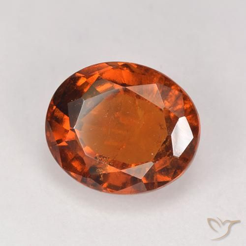 9,17 ctw natürlicher Feuerorange Hessonit-Granat, Oval, VS-SI