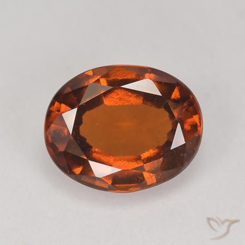 2.37ct Natürlicher Amber Orange Hessonit-Granat, Oval, VS