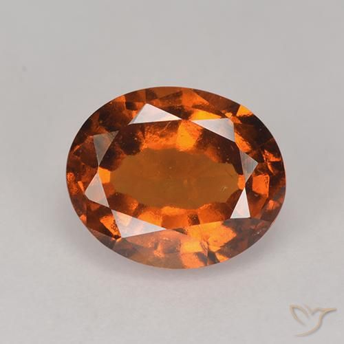 2.10ct Natürlicher Amber Orange Hessonit-Granat, Oval, VS