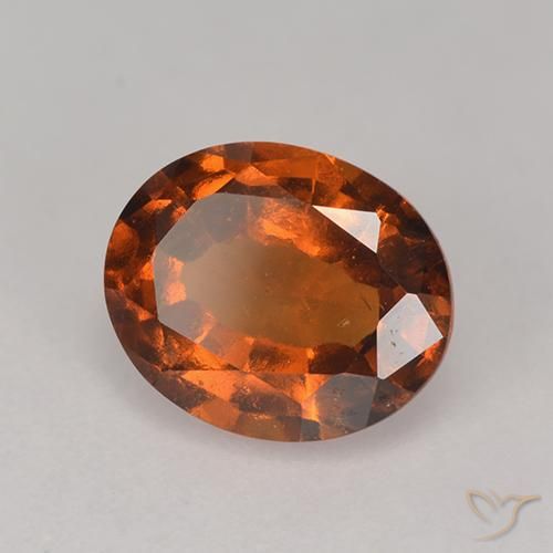 9,17 ctw natürlicher Amber Orange Hessonit-Granat, Oval, VS
