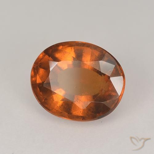 9,17 ctw natürlicher Mitteldunkles Orange Hessonit-Granat, Oval, VS