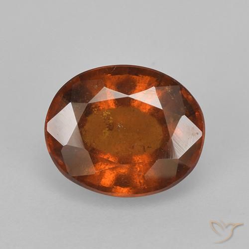 2.68ct Natürlicher tieforange Hessonit-Granat, Oval, VS-SI