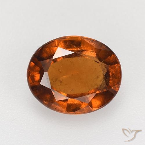 2.47ct Natürlicher tieforange Hessonit-Granat, Oval, VS-SI