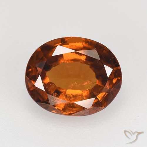 2.36ct Natürlicher Amber Orange Hessonit-Granat, Oval, VS-SI