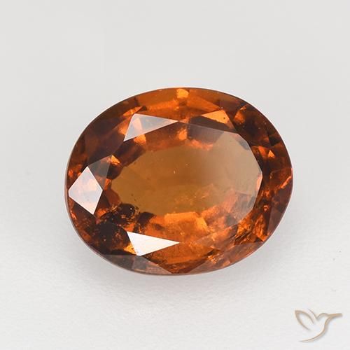 9,17 ctw natürlicher Amber Orange Hessonit-Granat, Oval, VS-SI