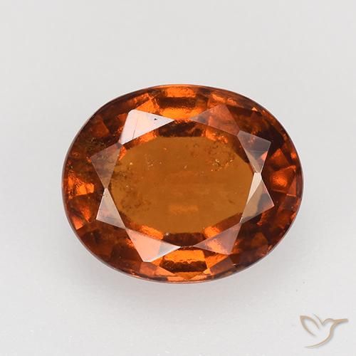 2,82 ctw natürlicher orangefarbener Hessonit, Oval Schliff, VS-SI