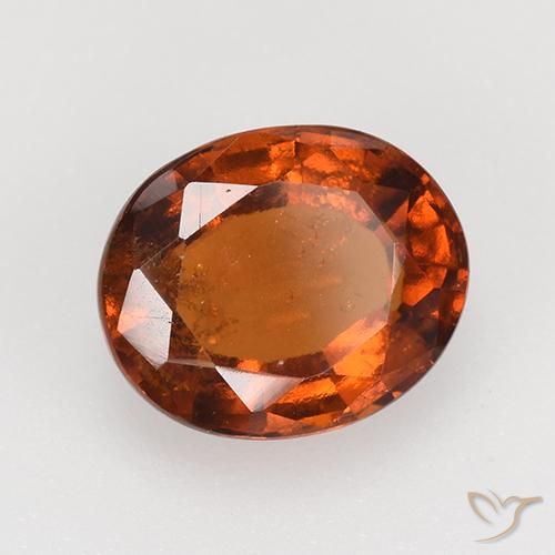 2,82 ctw natürlicher orangefarbener Hessonit, Oval Schliff, VS-SI