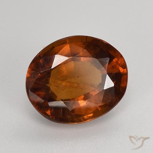 9,17 ctw natürlicher Mittelorange Hessonit-Granat, Oval, VS-SI