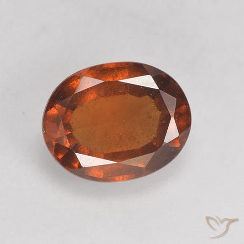 9,17 ctw natürlicher Mitteldunkles Orange Hessonit-Granat, Oval, VS-SI
