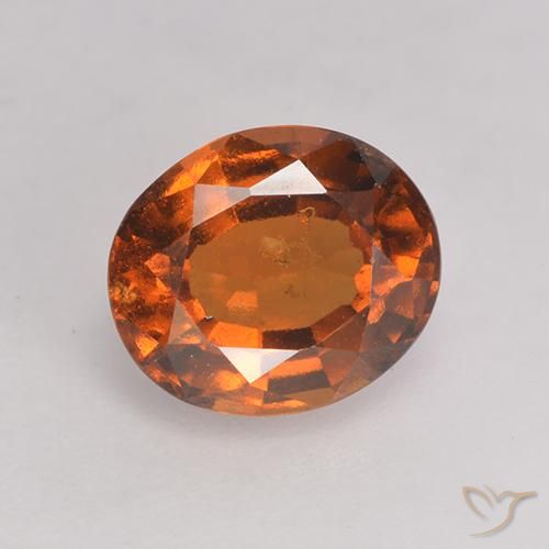 1.68ct Natürlicher Mitteldunkles Orange Hessonit-Granat, Oval, VS-SI