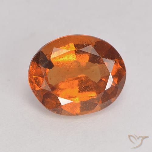 1.68ct Natürlicher Mitteldunkles Orange Hessonit-Granat, Oval, VS-SI