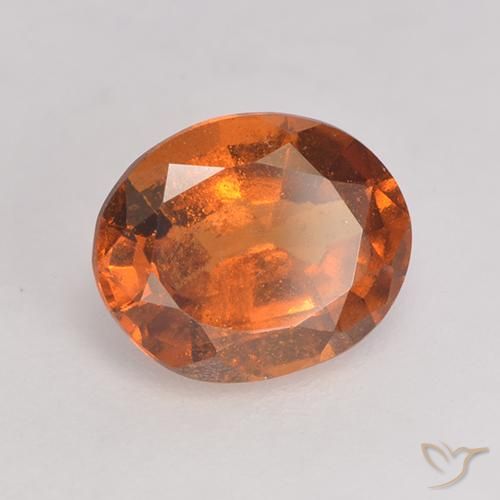 9,17 ctw natürlicher Mitteldunkles Orange Hessonit-Granat, Oval, VS-SI