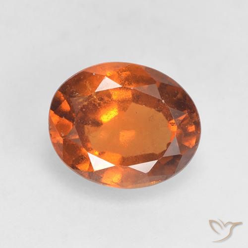 1.52ct Natürlicher Mitteldunkles Orange Hessonit-Granat, Oval, VS-SI