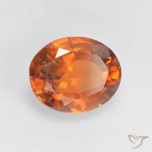 9,17 ctw natürlicher Mitteldunkles Orange Hessonit-Granat, Oval, VS-SI