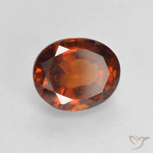 1.46ct Natürlicher Amber Orange Hessonit-Granat, Oval, VS-SI